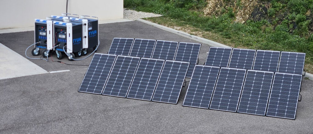 Stations électriques portables solaires
